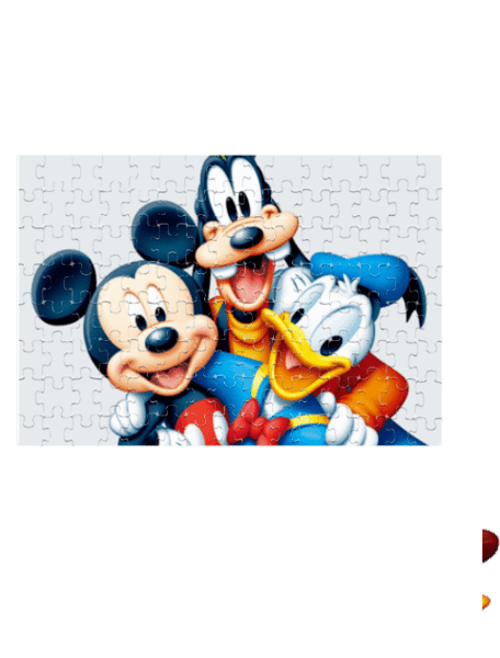 Jigsaw Puzzle with Mickey and Friends