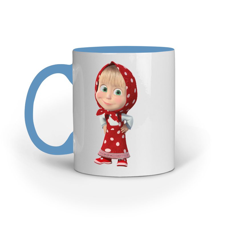 Kids Coffee Mug printed with Masha - Fashion Greet