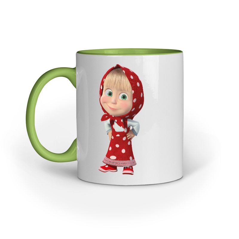 Kids Coffee Mug printed with Masha - Fashion Greet