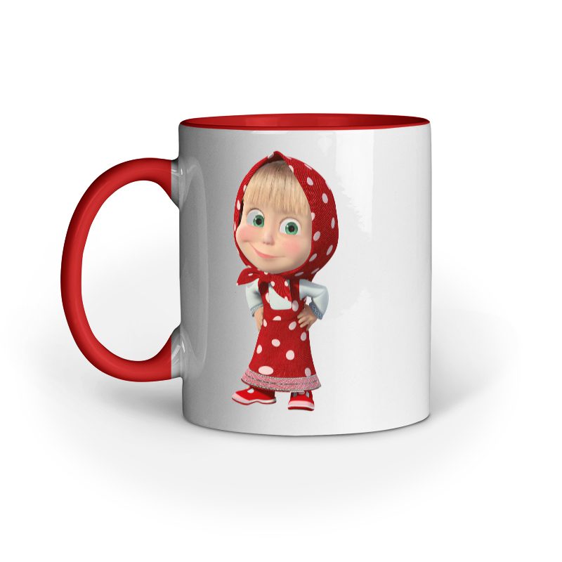Kids Coffee Mug printed with Masha - Fashion Greet