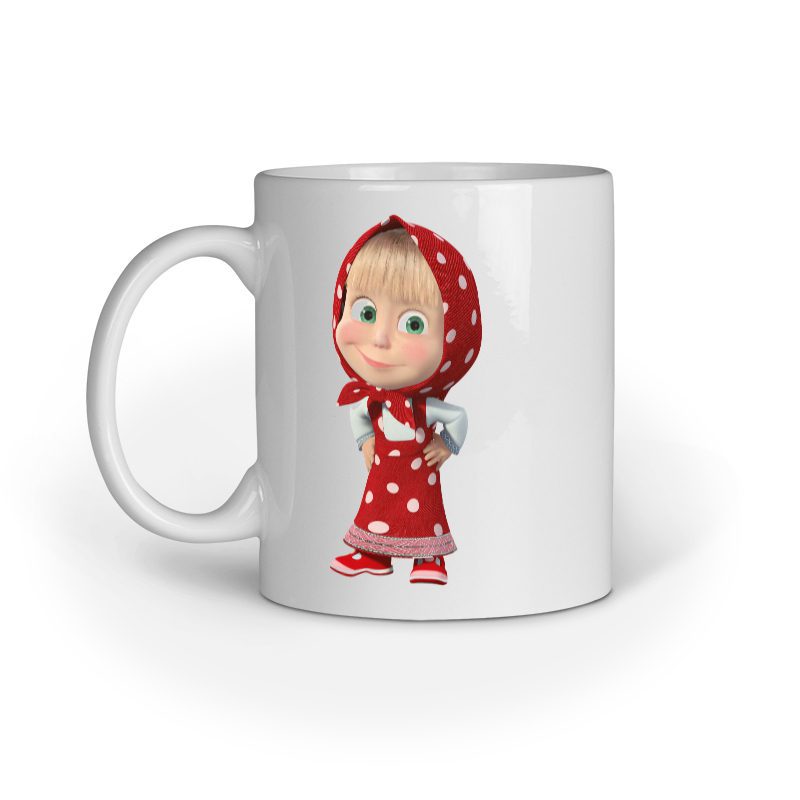 Kids Coffee Mug printed with Masha - Fashion Greet