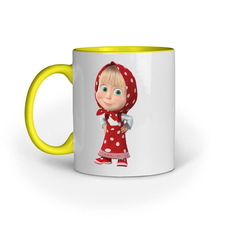 Kids Coffee Mug printed with Masha - Fashion Greet