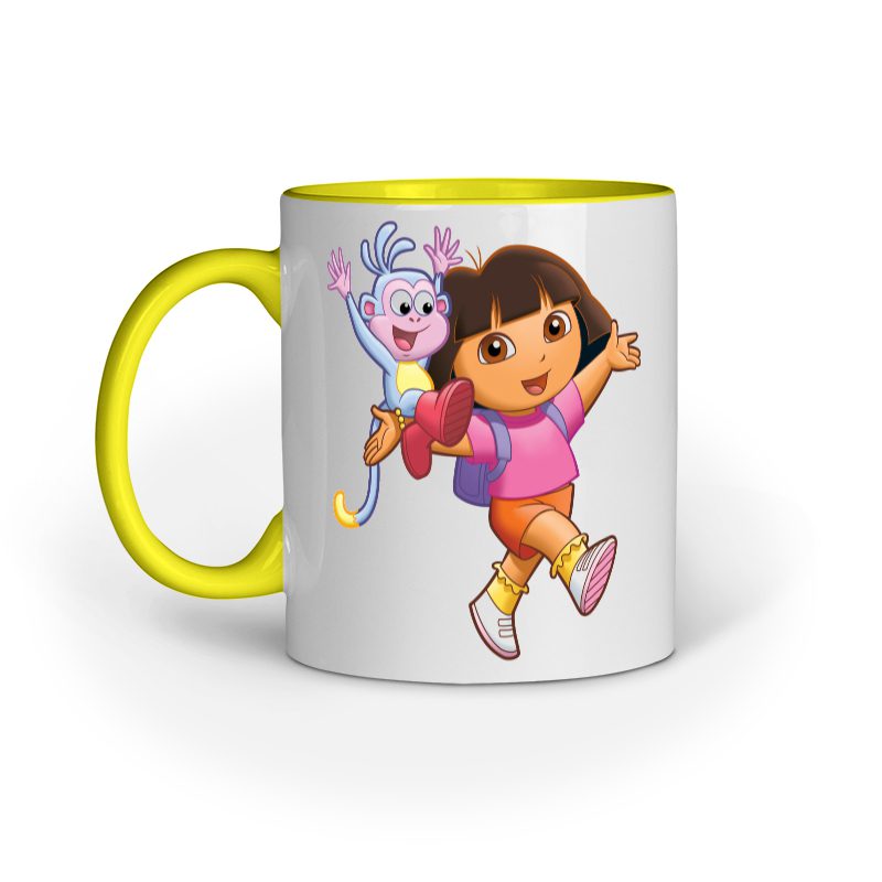 Kids Coffee Mug printed with Dora Buji - Fashion Greet