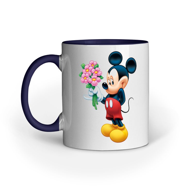 Kids Coffee Mug printed with Mickey Mouse with flowers - Fashion Greet Kids Coffee Mug printed with Mickey Mouse with flowers - Fashion Greet