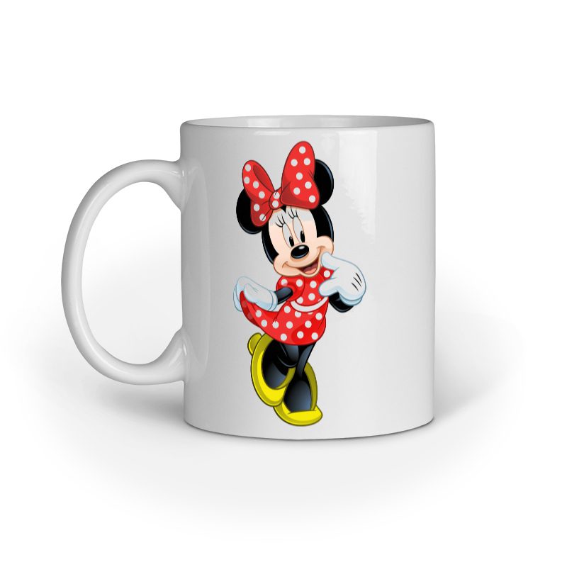 Kids Coffee Mug printed with Minnie Mouse - Fashion Greet