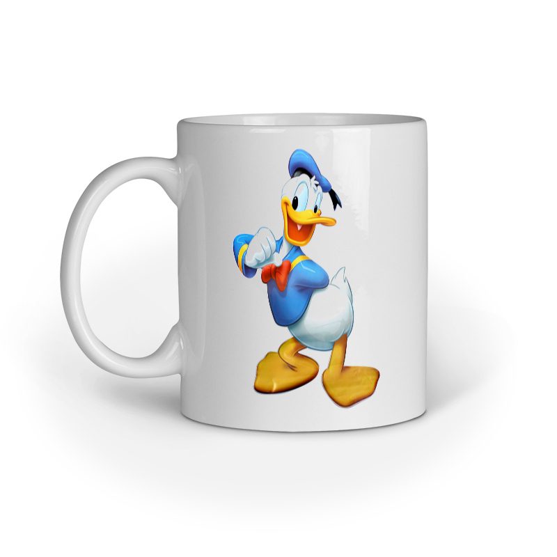 Kids Coffee Mug printed with Donald Duck - Fashion Greet
