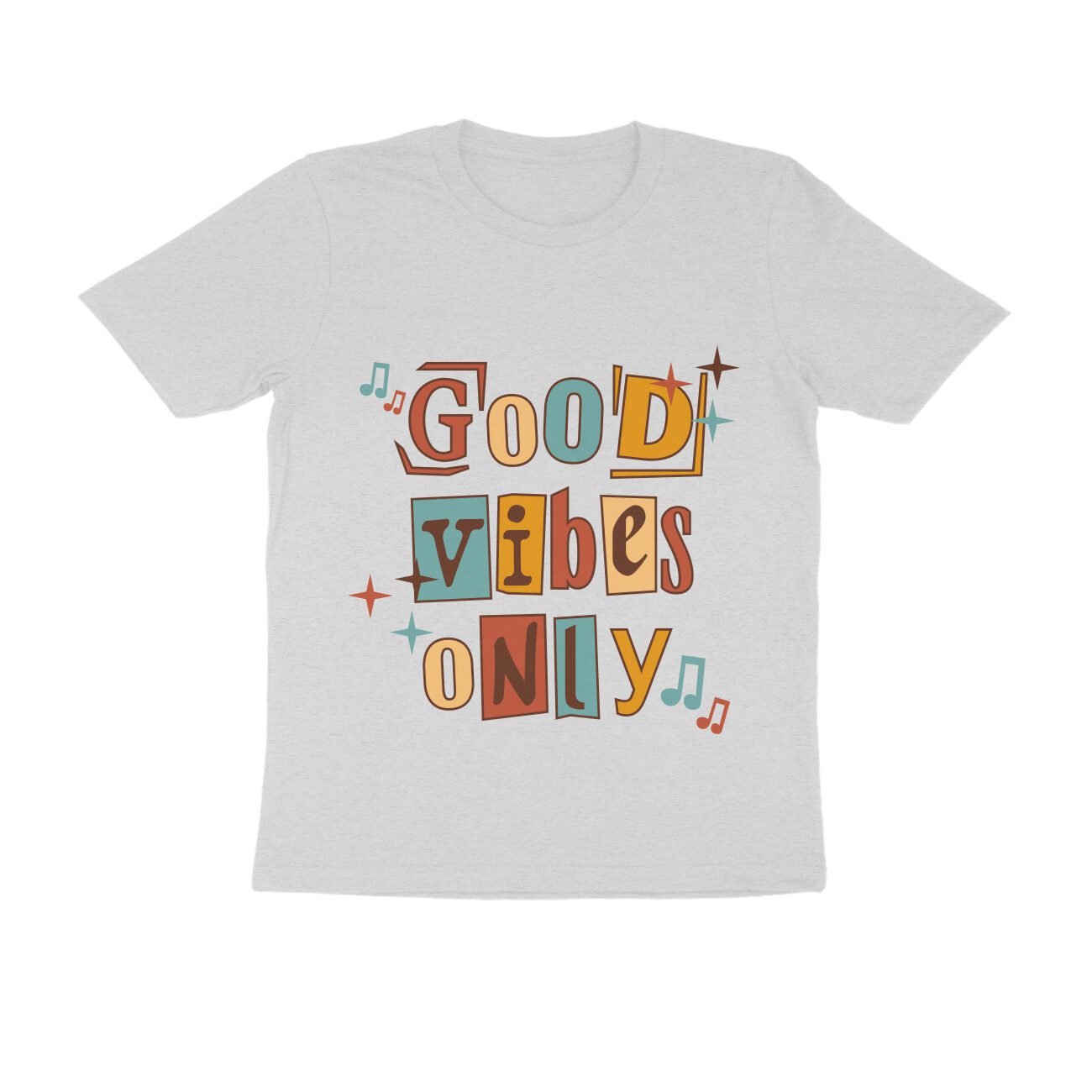 Half Sleeve T-Shirt – Good Vibes Only - Fashion Greet