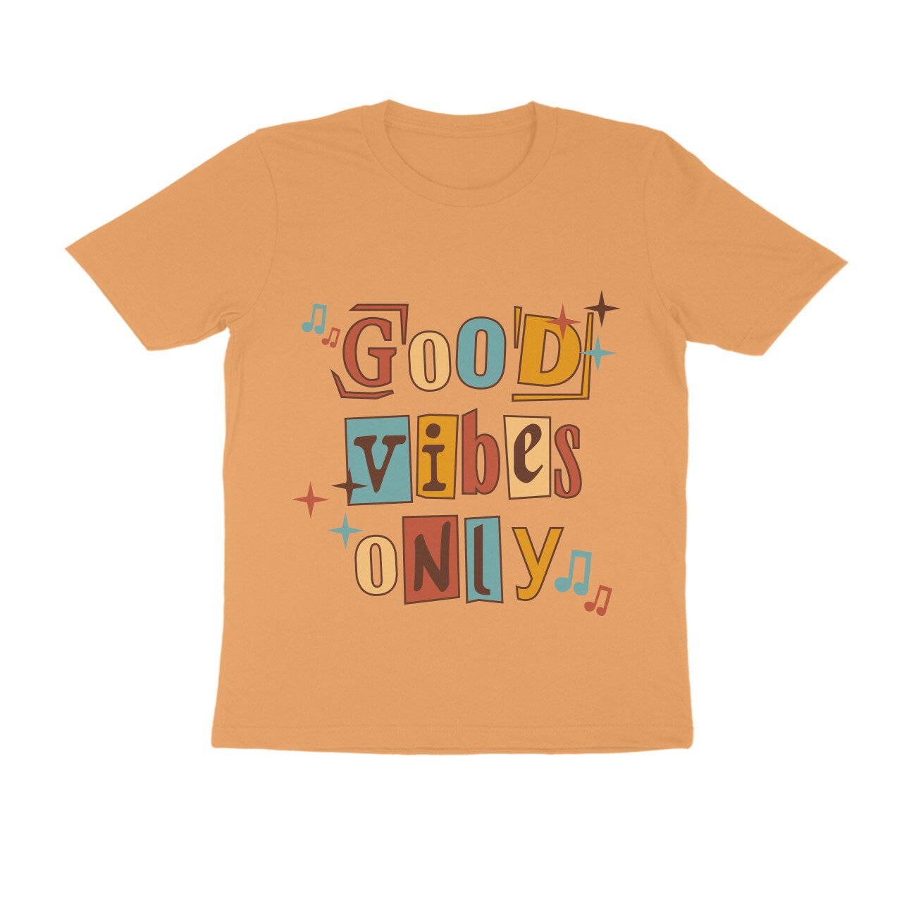 Half Sleeve T-Shirt – Good Vibes Only - Fashion Greet