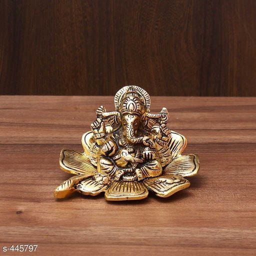 Unique Metal Leaf Ganesh Statue - Fashion Greet Unique Metal Leaf Ganesh Statue - Fashion Greet