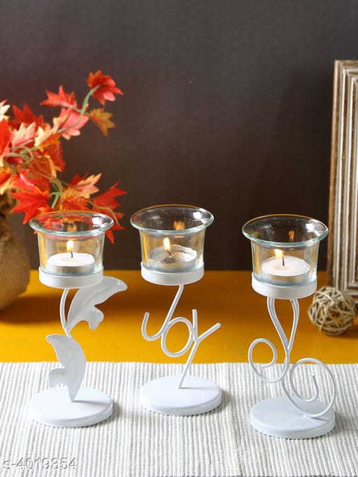 Set 3 Table Tealight Holder - Fashion Greet Set 3 Table Tealight Holder - Fashion Greet