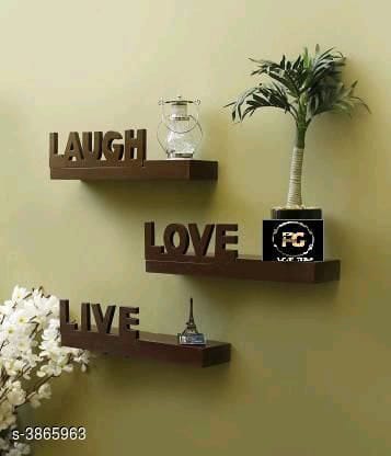 Trendy Wooden Floating Wall Shelf