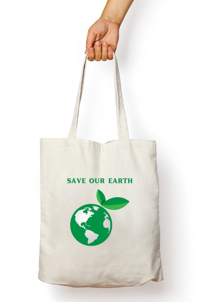 Tote Bag Non Zipper – Save our earth - Fashion Greet Tote Bag Non Zipper – Save our earth - Fashion Greet