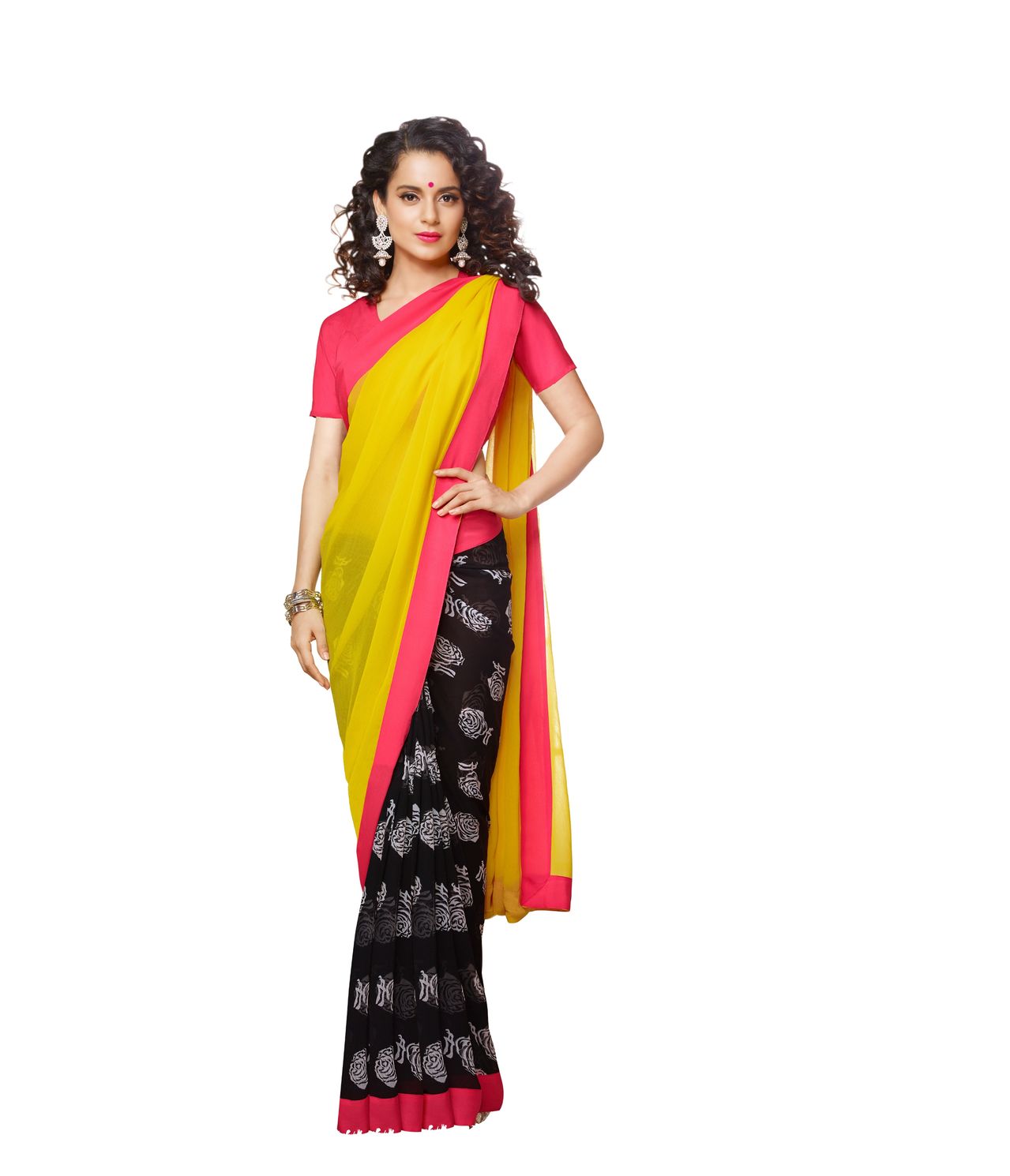 Seasons Multi Printed Georgette Saree - Fashion Greet Seasons Multi Printed Georgette Saree - Fashion Greet