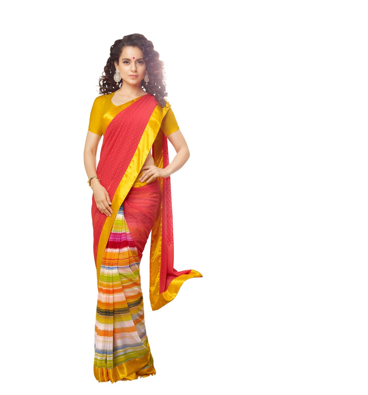 Seasons Multi Printed Georgette Saree - Fashion Greet Seasons Multi Printed Georgette Saree - Fashion Greet