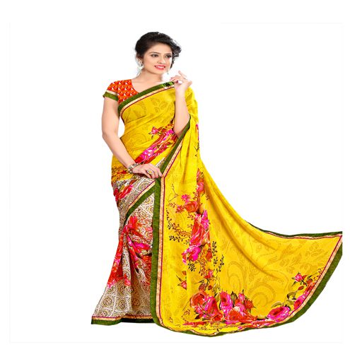 Seasons Multi Colour Weightless Printed Work Saree - Fashion Greet Seasons Multi Colour Weightless Printed Work Saree - Fashion Greet