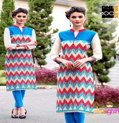 Hi-Fashion Designer Multi-Colour Printed Cotton Kurti-L - Fashion Greet Hi-Fashion Designer Multi-Colour Printed Cotton Kurti-L - Fashion Greet