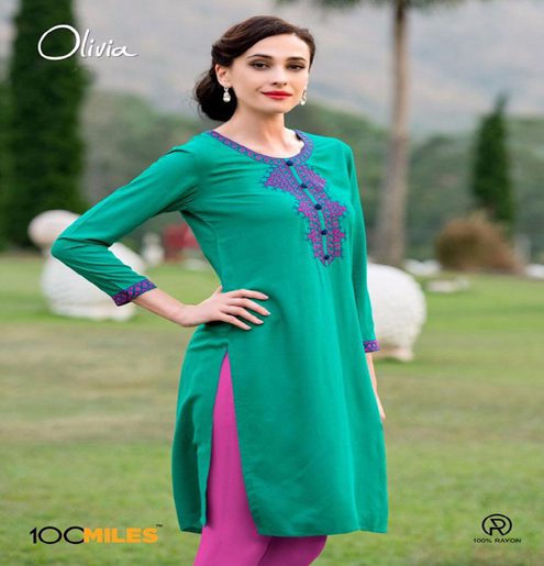 Hi-Fashion Sea-Green Embroidered Designer Readymade Kurtis-L - Fashion Greet Hi-Fashion Sea-Green Embroidered Designer Readymade Kurtis-L - Fashion Greet