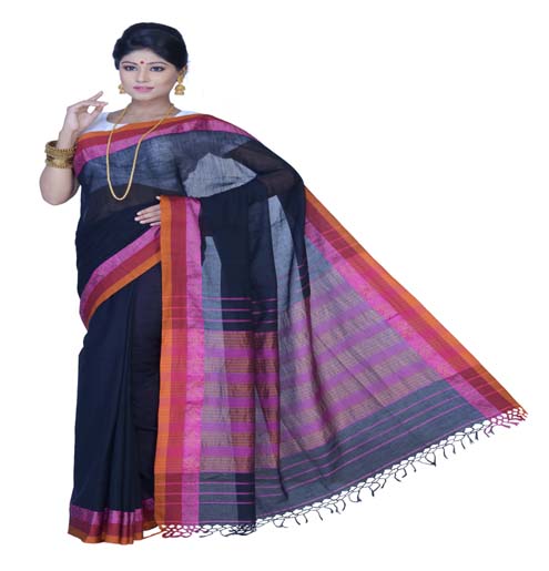 Pazaar Black Festival Saree With Matching Blouse Piece - Fashion Greet Pazaar Black Festival Saree With Matching Blouse Piece - Fashion Greet