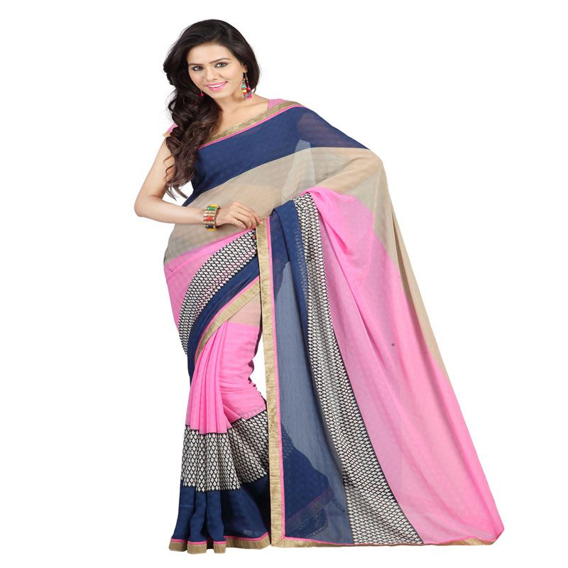 Seasons Printed Multicolor Chiffone saree - Fashion Greet Seasons Printed Multicolor Chiffone saree - Fashion Greet