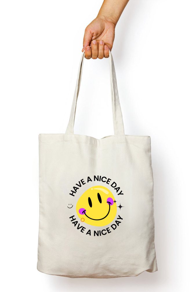Totebags with Zipper – Have a nice day - Fashion Greet