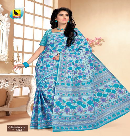 Monalisa Multi Color Cotton Saree - Fashion Greet Monalisa Multi Color Cotton Saree - Fashion Greet