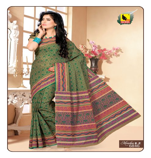 Monalisa Multi Color Cotton Saree - Fashion Greet Monalisa Multi Color Cotton Saree - Fashion Greet
