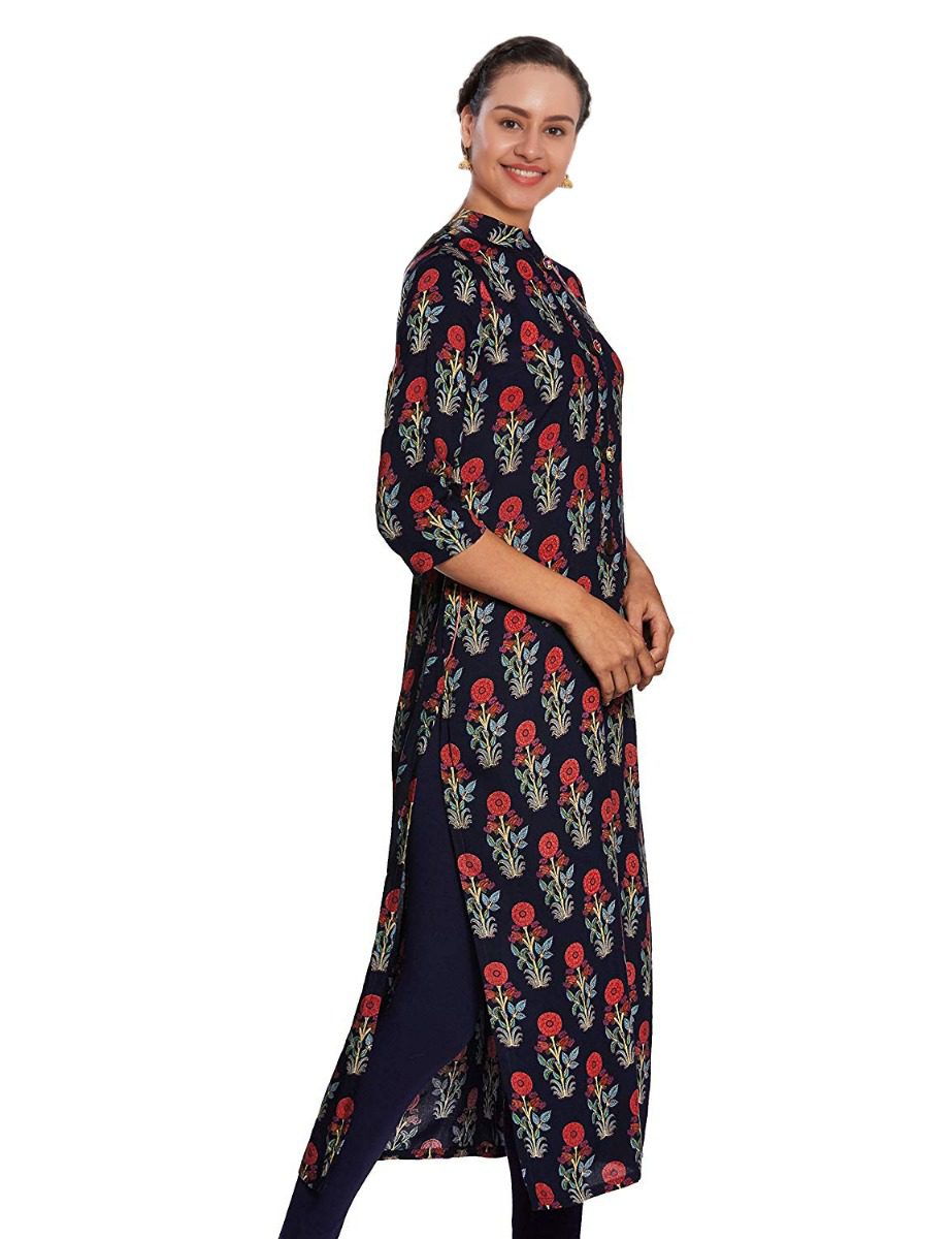 Cida Stylish Floral Printed Straight Kurti - Fashion Greet Cida Stylish Floral Printed Straight Kurti - Fashion Greet
