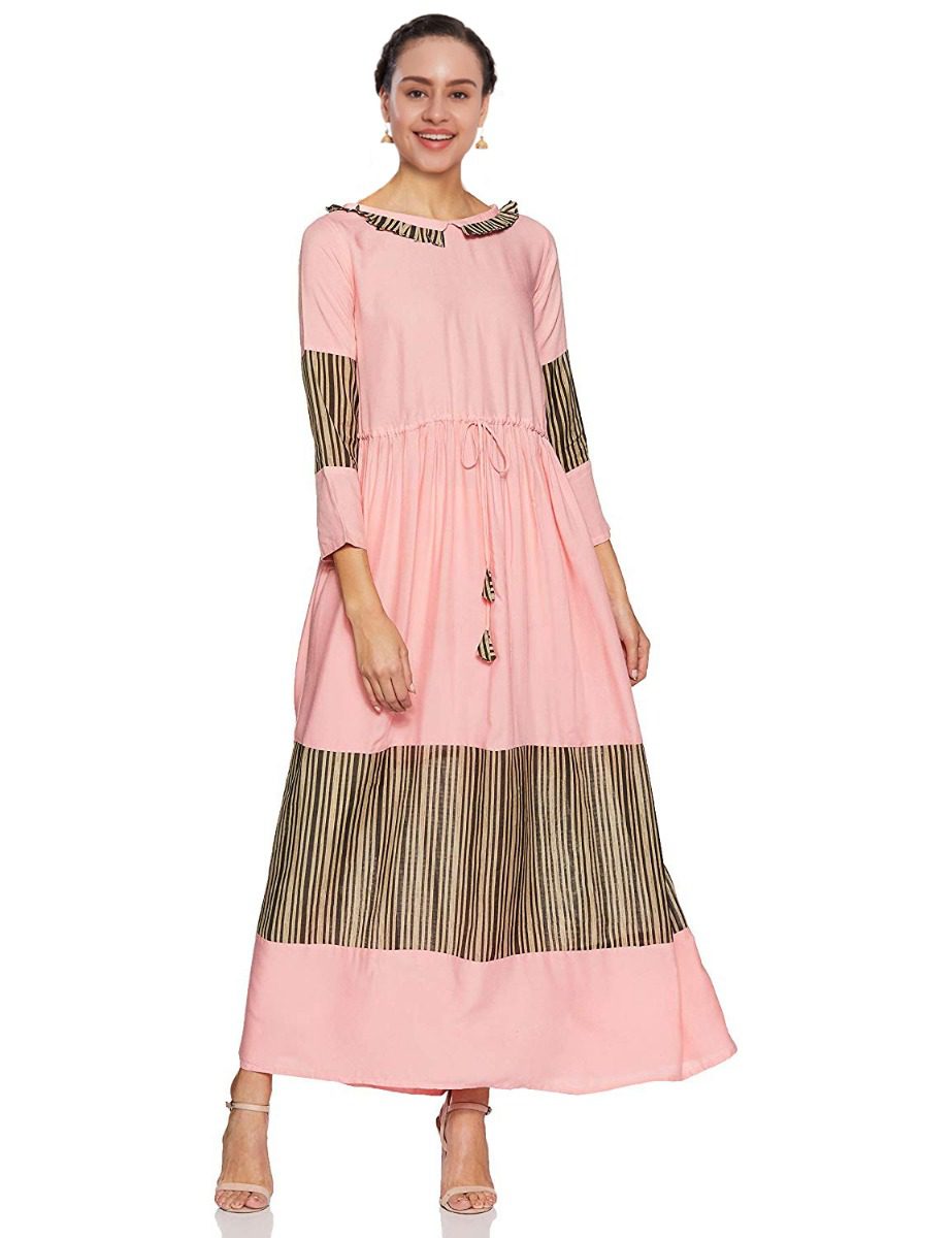 Cida Stylish Pink Women Long Kurti - Fashion Greet Cida Stylish Pink Women Long Kurti - Fashion Greet