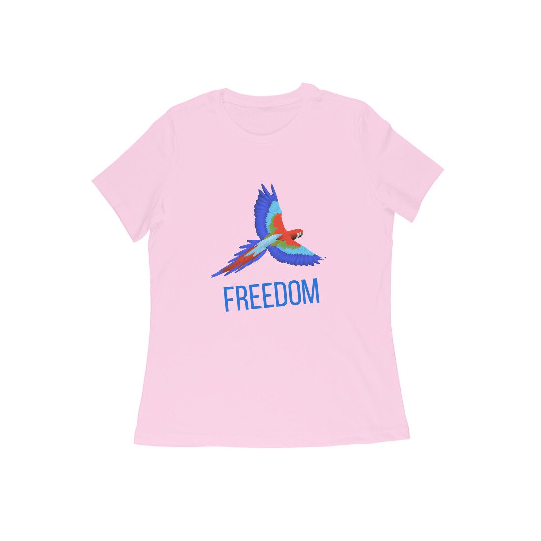 Women’s T-Shirt – Freedom Parrot - Fashion Greet