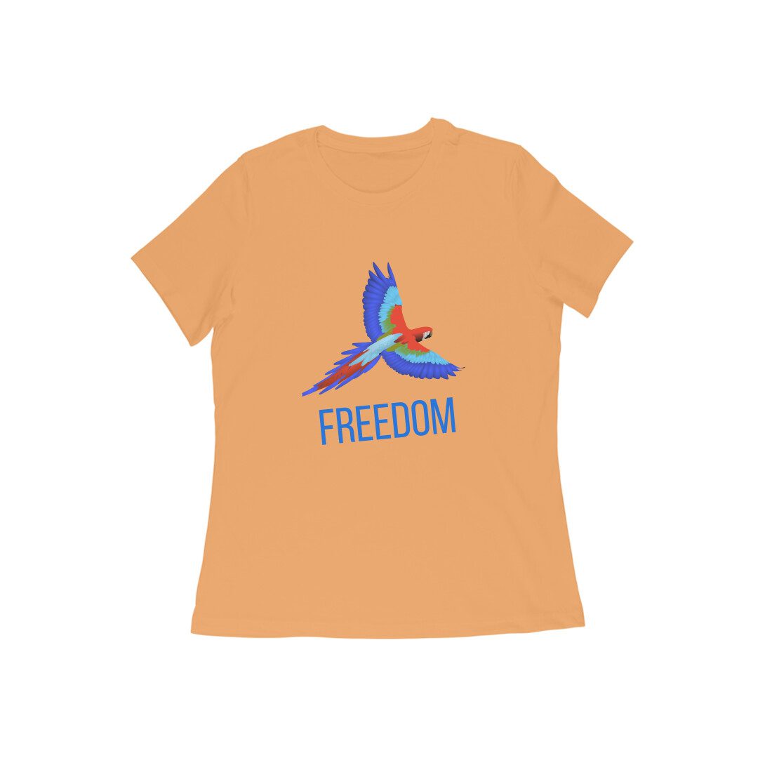 Women’s T-Shirt – Freedom Parrot - Fashion Greet