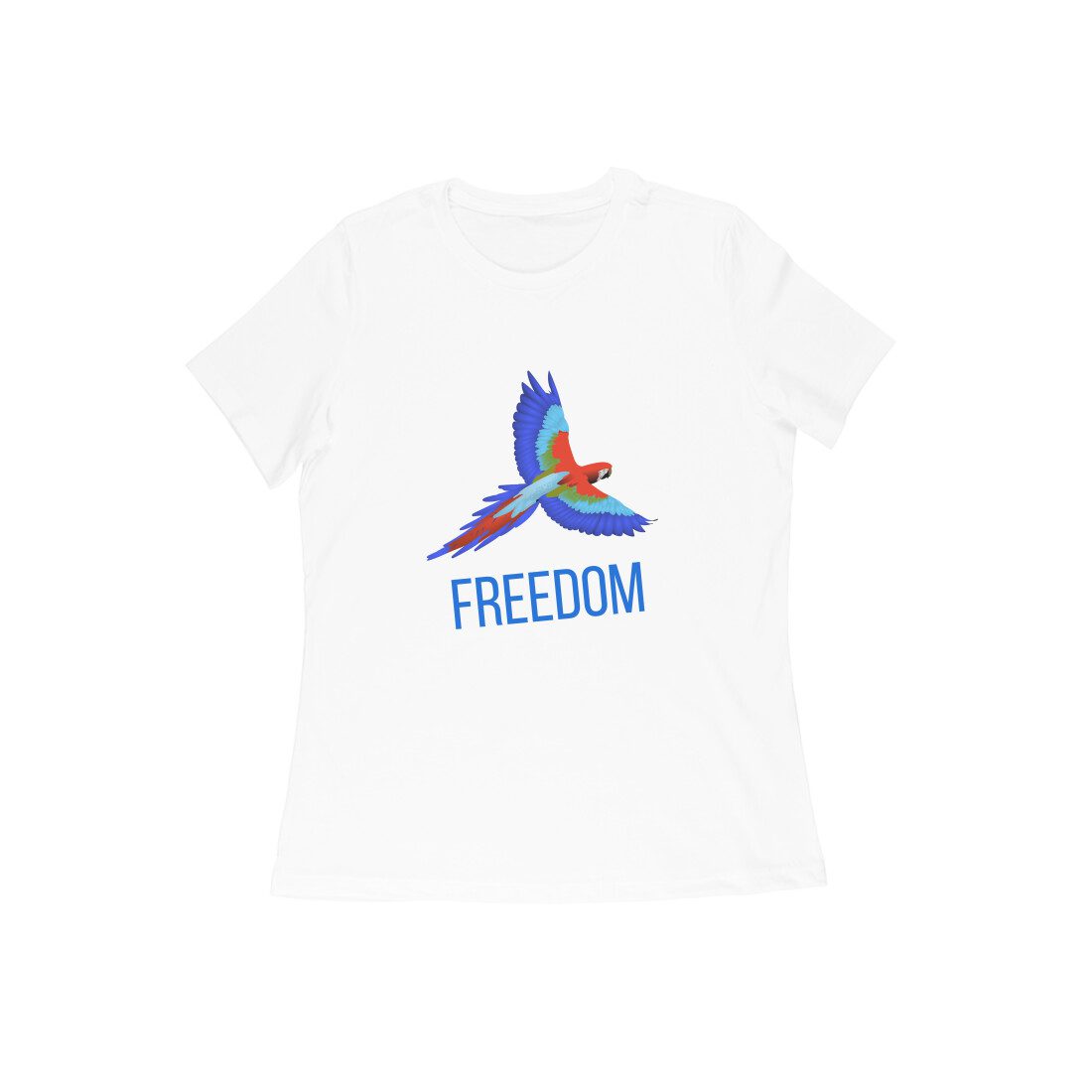 Women’s T-Shirt – Freedom Parrot - Fashion Greet