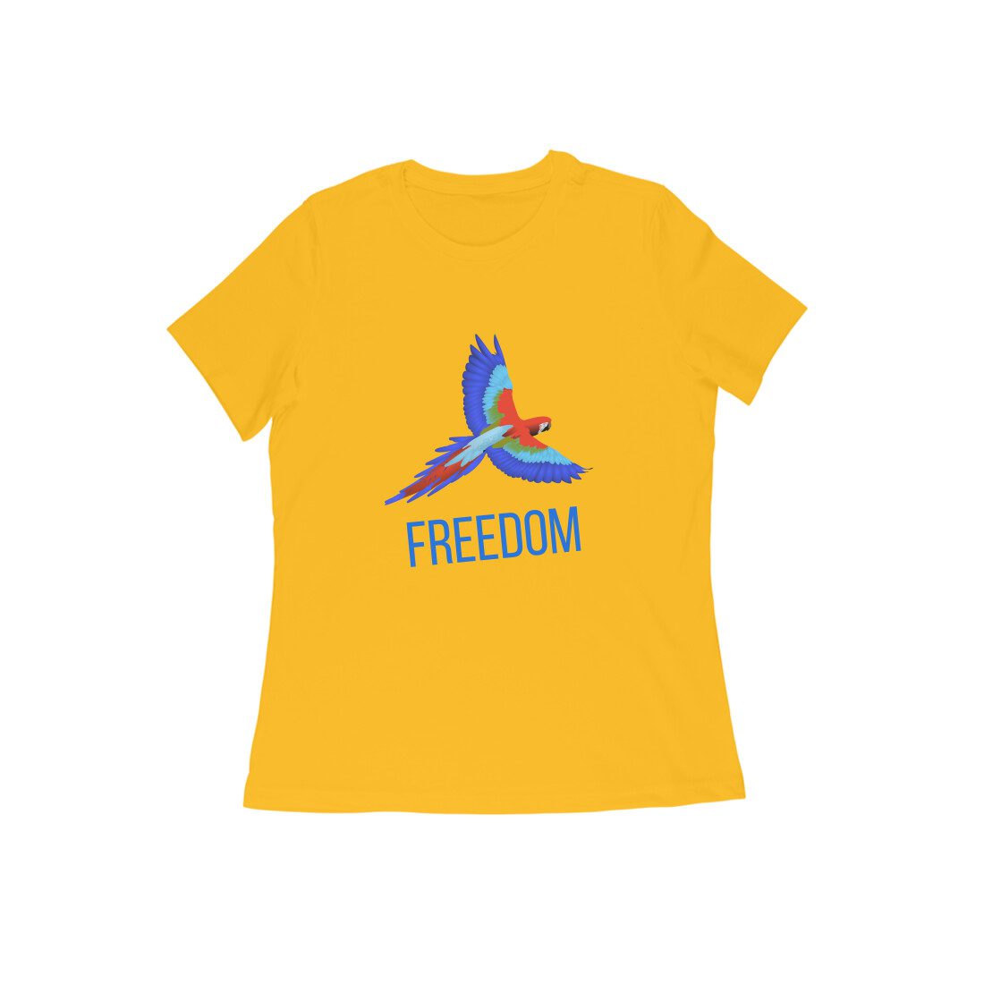 Women’s T-Shirt – Freedom Parrot - Fashion Greet