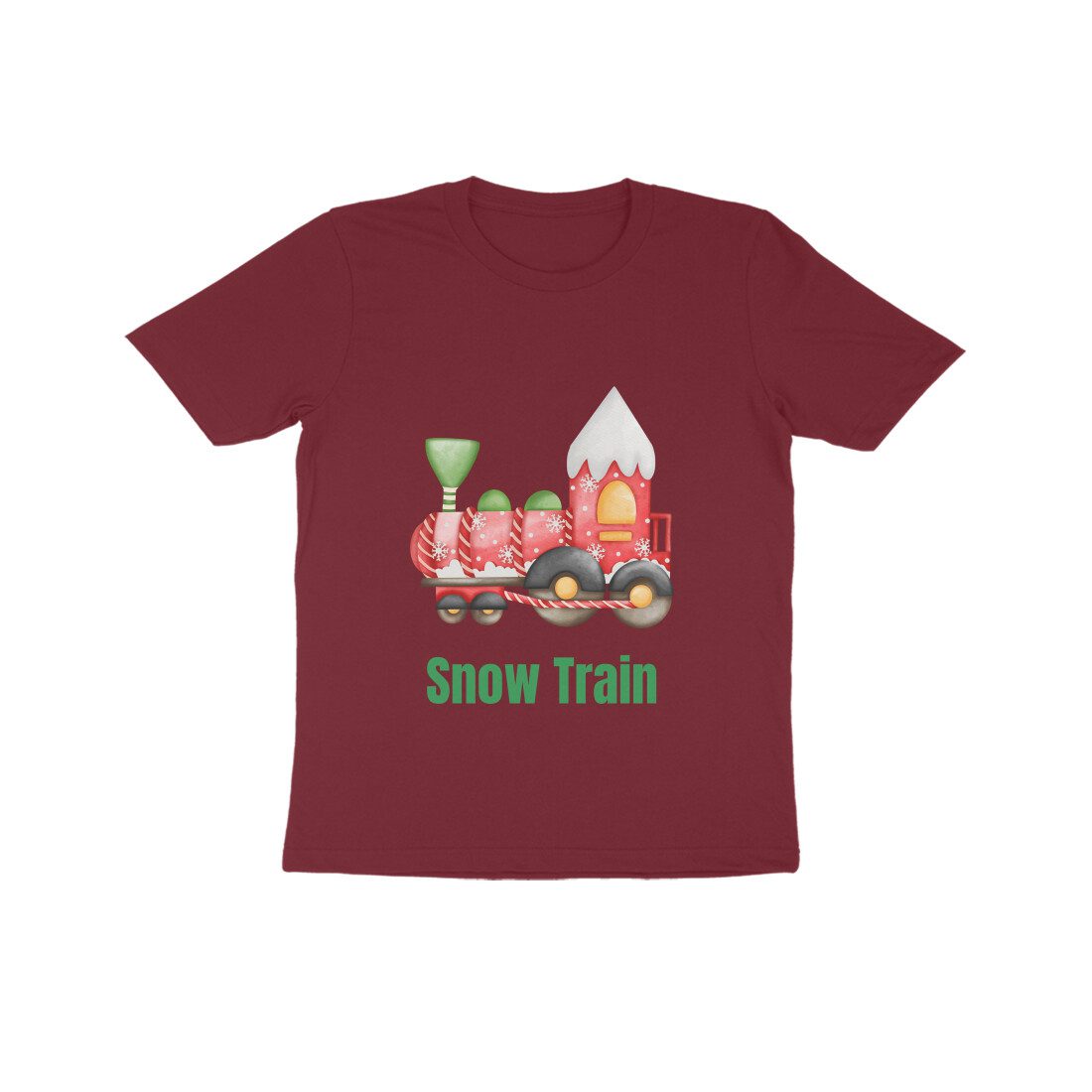 Kids T-Shirt – Snow Train - Fashion Greet