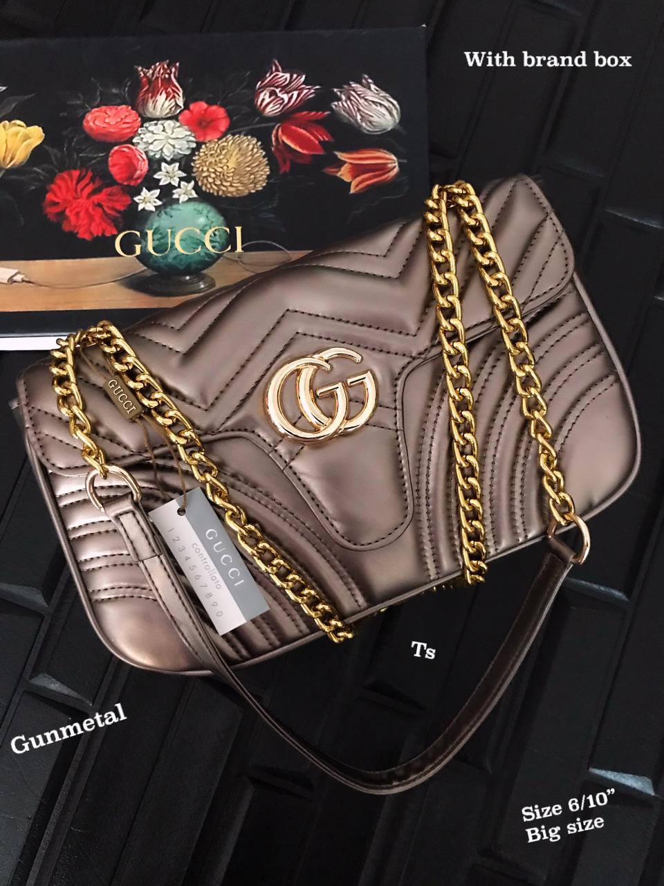 Designer Gunmetal Women Handbags - Fashion Greet Designer Gunmetal Women Handbags - Fashion Greet