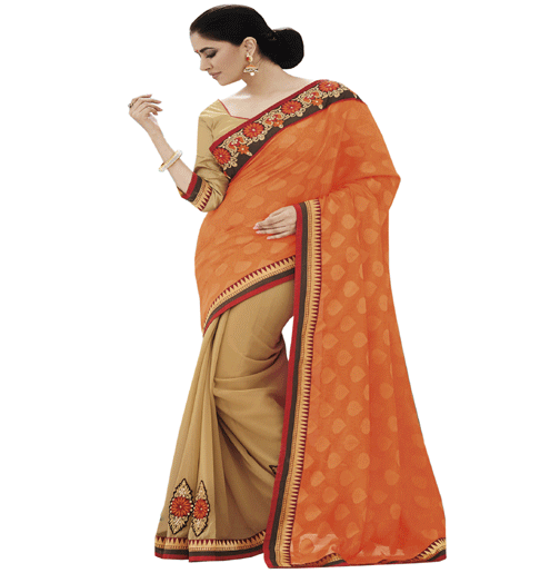 Orange Colour Fancy Jacquard Traditional Designer Occation Wear Saree With Matching Blouse Piece - Fashion Greet Orange Colour Fancy Jacquard Traditional Designer Occation Wear Saree With Matching Blouse Piece - Fashion Greet