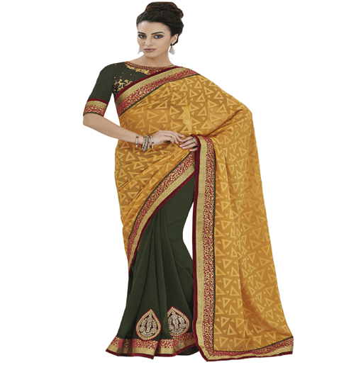 Yellow Colour Jacquard Traditional Designer Occation Wear Saree With Matching Blouse Piece - Fashion Greet Yellow Colour Jacquard Traditional Designer Occation Wear Saree With Matching Blouse Piece - Fashion Greet