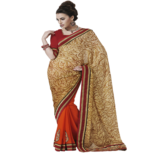 Multi Colour Satin Chiffon Traditional Designer Occation Wear Saree With Matching Blouse Piece - Fashion Greet Multi Colour Satin Chiffon Traditional Designer Occation Wear Saree With Matching Blouse Piece - Fashion Greet