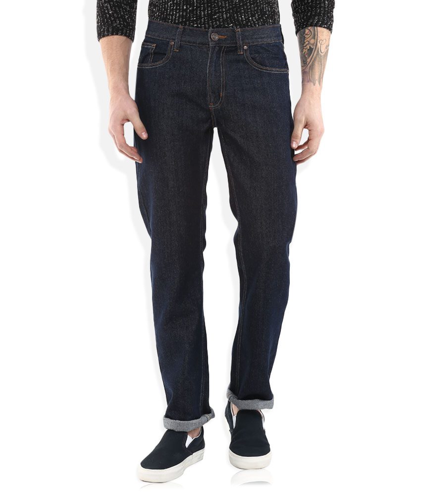 Seasons Navy Slim Fit Jeans - Fashion Greet Seasons Navy Slim Fit Jeans - Fashion Greet