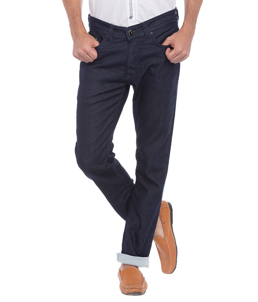 Seasons Navy Slim Fit Jeans For Men - Fashion Greet Seasons Navy Slim Fit Jeans For Men - Fashion Greet