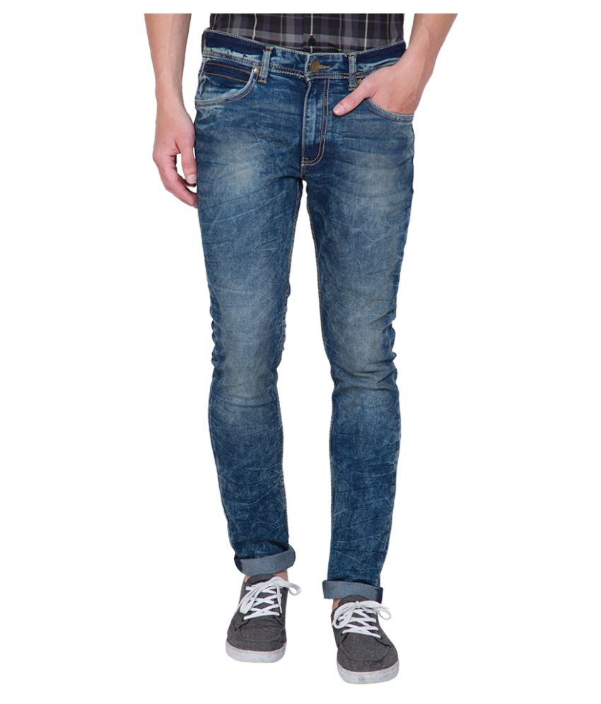 Seasons Navy Blue Slim Solid Jeans - Fashion Greet Seasons Navy Blue Slim Solid Jeans - Fashion Greet