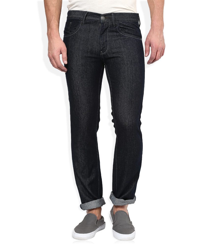 Seasons Black Raw Denim Regular Fit Jeans - Fashion Greet Seasons Black Raw Denim Regular Fit Jeans - Fashion Greet