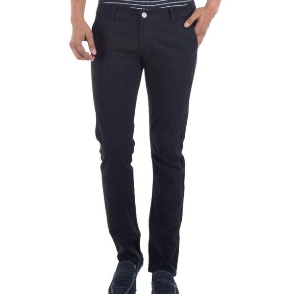 Seasons Black Slim Solid Jeans