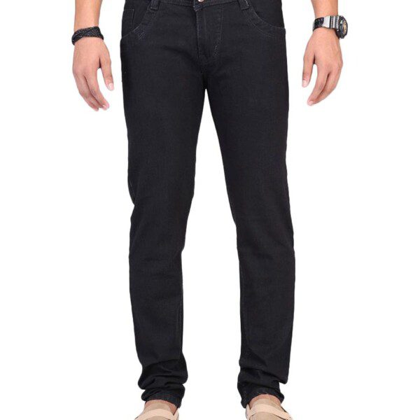 Seasons Black Cotton Blend Jeans
