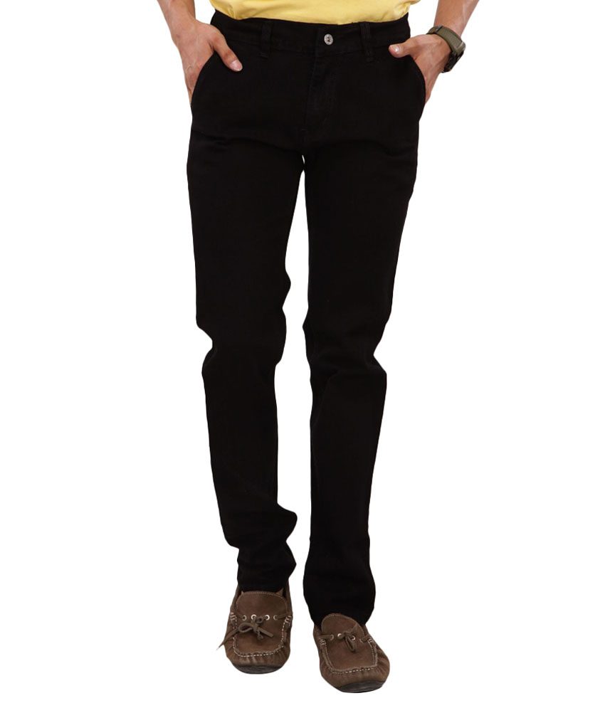 Seasons Fashion Wear Black Cotton Blend Jeans - Fashion Greet Seasons Fashion Wear Black Cotton Blend Jeans - Fashion Greet