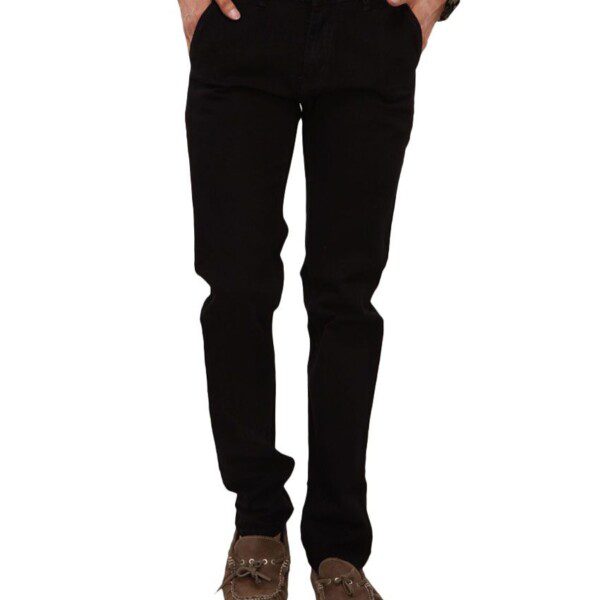 Seasons F Black Cotton Blend Jeans