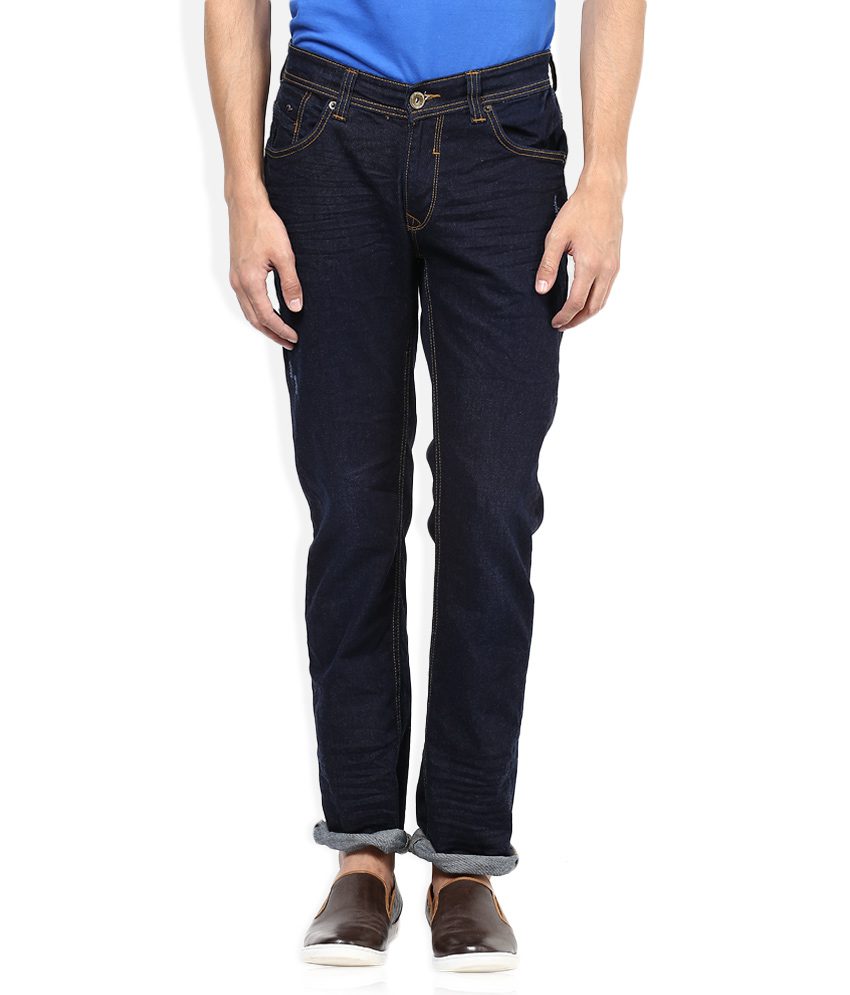 Seasons Navy Raw Denim Slim Fit Jeans - Fashion Greet Seasons Navy Raw Denim Slim Fit Jeans - Fashion Greet