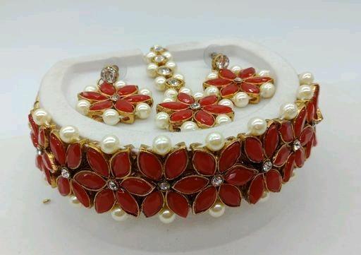 Classic Designer Maroon Women’s Jewellery Sets - Fashion Greet