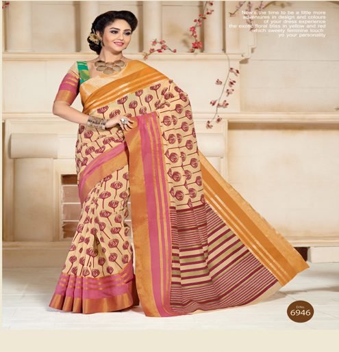 Kajri Multi Cotton Saree - Fashion Greet Kajri Multi Cotton Saree - Fashion Greet