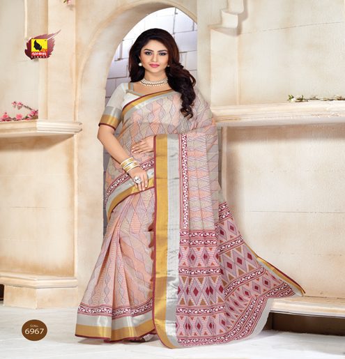 Kajri Multi Printed Cotton Saree - Fashion Greet Kajri Multi Printed Cotton Saree - Fashion Greet