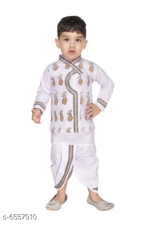 White Pretty Funky Kids Boys Kurta Sets - Fashion Greet White Pretty Funky Kids Boys Kurta Sets - Fashion Greet